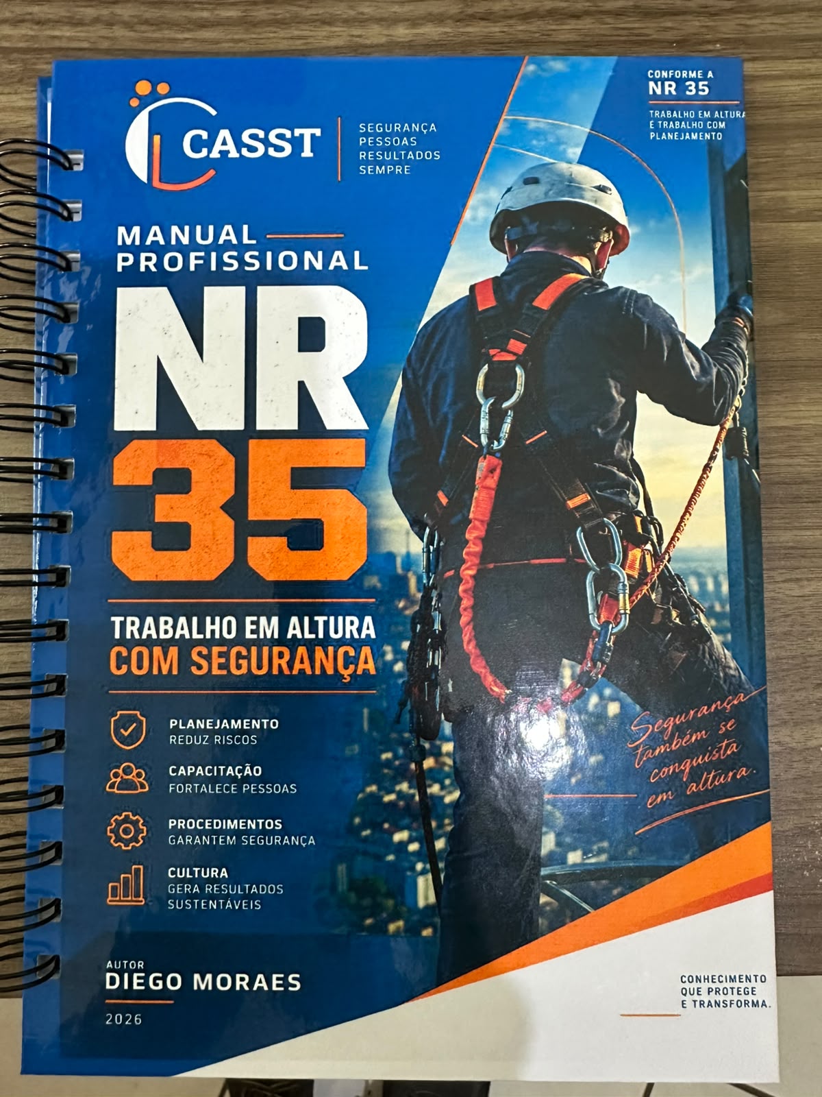 Capa do Manual Profissional CASST NR 35 de Diego Moraes